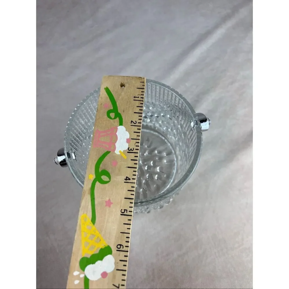 Vintage Mini Ice Bucket MCM Teleflora Crystal Mod